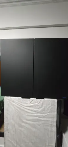 Conjunto Armários Aéreos de Cozinha Preto 2 e 3 Portas