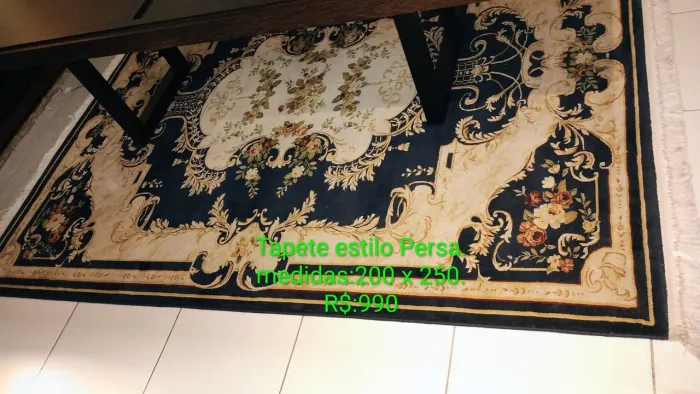 Tapete Tabacow, descrição deefidas e preço na foto