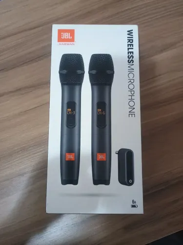 Microfone Profissional JBL sem fio plug e play-Novo