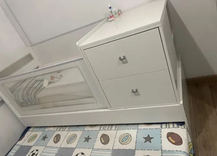 Berço sol e mar - virá cama solteiro com auxiliar 