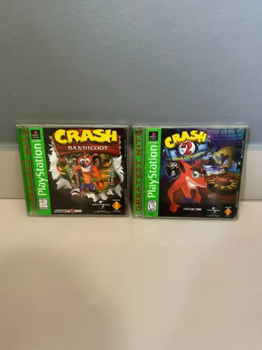 Crash Bandicoot 1 e 2 para Playstation 1 PS1 (original)
