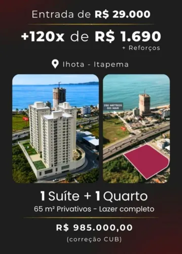 Pré-lançamento pertinho da praia Itapema