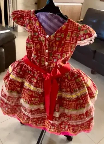 Vestido junino 6 anos