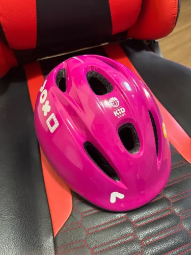 Capacete Infantil Rosa Turing Ajustável Bike Patins
