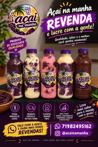 SEJA NOSSO REVENDEDOR. Açaí na garrafa