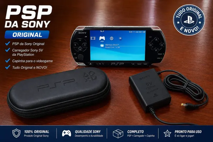 PSP PlayStation Portátil usado semi-novo 