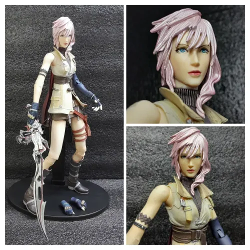 Play Arts Kai Lightning 1.0 Final Fantasy XIII 13 Original Sem Caixa