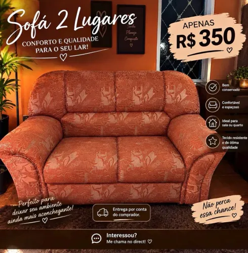 Sofá 2 lugares