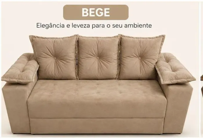 Sofá Bege,medida 1,70m ,preço 699,contato *
