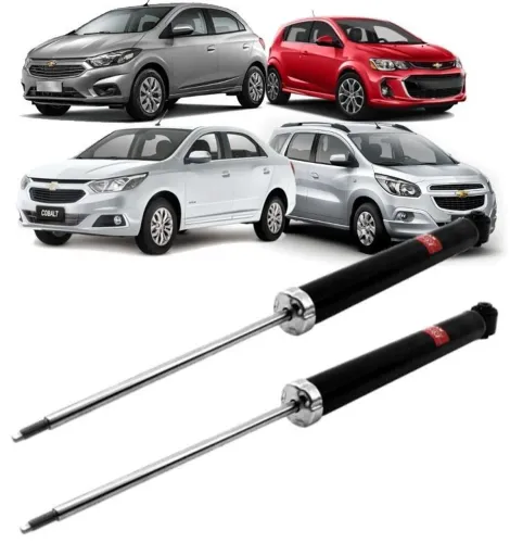 Par de amortecedor traseiro turbo gás cobalt/prisma/ônix/spin