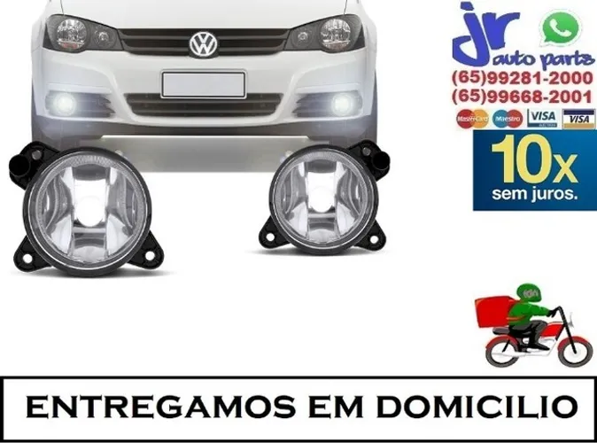 Par Farol Milha Golf 10 11 12 13 14 Auxiliar Neblina