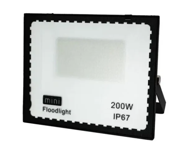 Refletor Led 200w IP67 Prova D'água Branco Fio Bivolt pra Quandra Esporte Campo Futebol