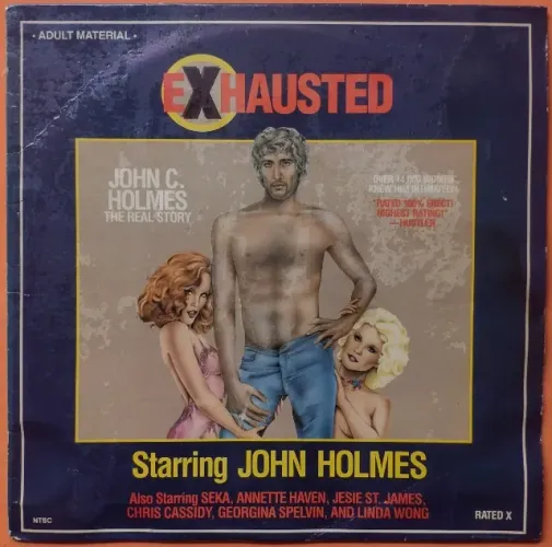 Laser Disc Exhausted John Holmes The Real Story Seka Annette Haven Jesie St James 1981