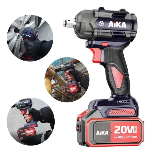 Chave De Impacto Aika Profissional 20v 500nm 4ah 3300bpm