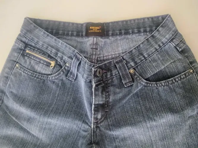 Calça capri jeans -Marca Nakisska
