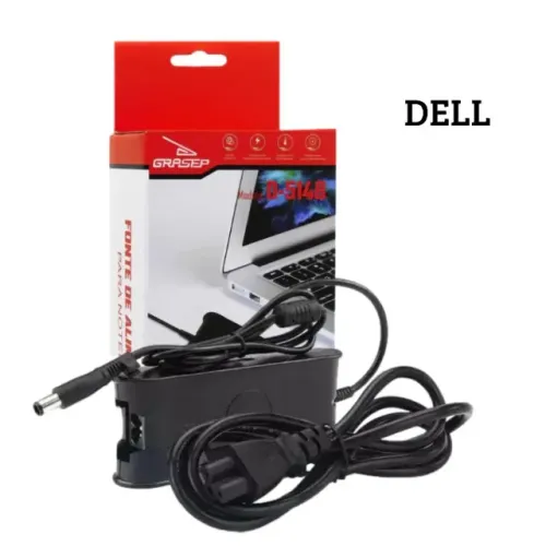 Fonte p/ Notebook Dell 19.5v / 4.62A (7.4 x 5.0mm) (D-514B)