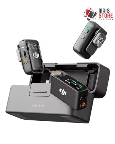 Microfone Dji Mic 2 (2 TX + 1 RX + Charging Case) (Novo/Lacrado)
