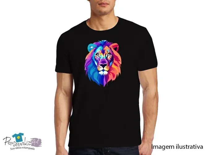 Camisa Preta Personalizada - Baby look/Unissex