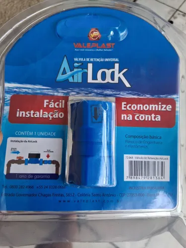 Válvula de Retenção Universal AirLock - Valeplast