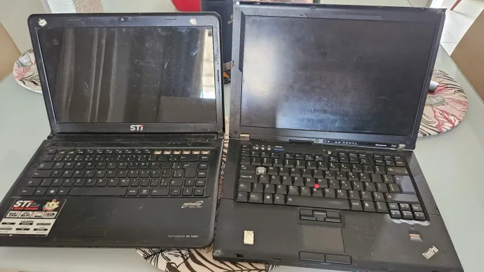Notebooks para retirar peças
