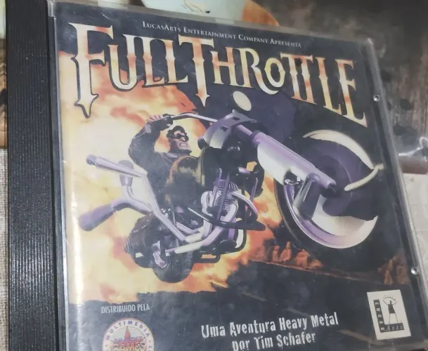 Game Full Throttle Completo (game Raro Para Colecionadores) (Usado)