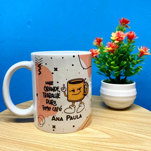 Caneca de porcelana QUALQUER PERSONALIZAÇÃO