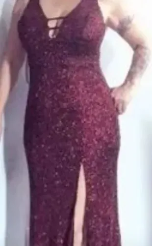 VESTIDO LUREX BRILHO M 42
