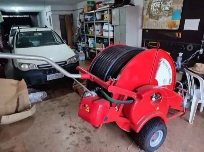 Carretel de Irrigação com Canhão de irrigação 