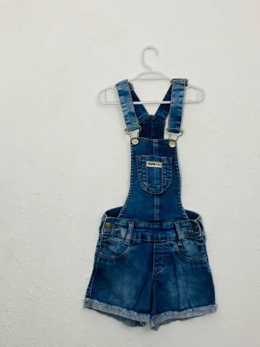 Jardineira Jeans Tamanho 8 Anos Rdg Kids Ótimo Estado