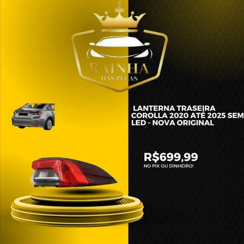 Lanterna Traseira Corolla 2020 até 2025 Sem Led - NOVA ORIGINAL