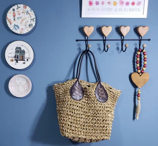 Bolsa de Praia em Palha -