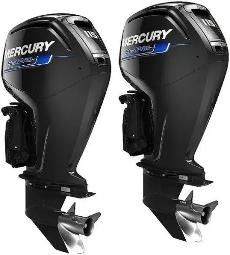 Parelha Motores Mercury 115HP Sea Pro 4 Tempos - Motor de Popa 
