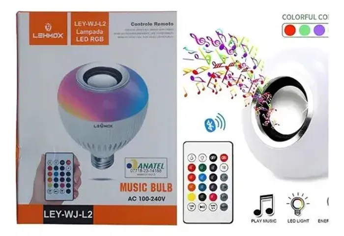 Lâmpada LED RGB com Bluetooth e controle remoto