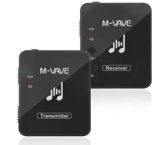 M-VAVE WP-10 Sistema de Monitor Sem Fio 2.4GHz com Transmissor e Receptor Recarregáveis