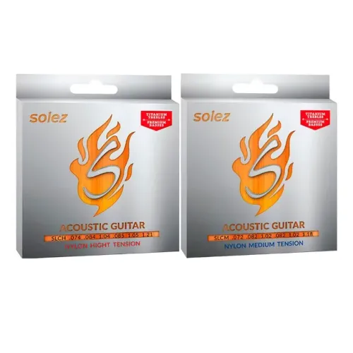 Jogo de Corda Solez P/ Violão Náilon Tensão Média ou Tensão Pesada - EC0011