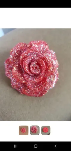 Broche Flor vermelha