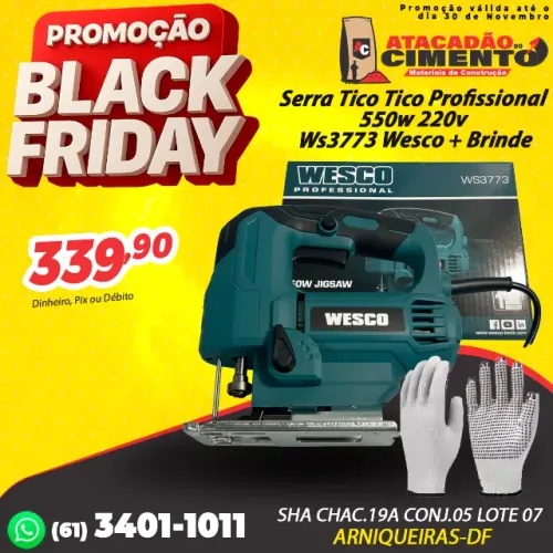 Serra Tico Tico Profissional 550w 220v Ws3773 Wesco + Brinde