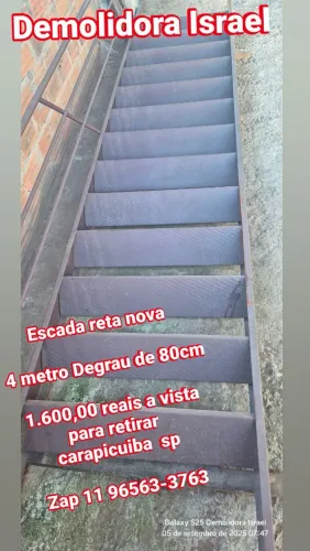 Escada reta nova 