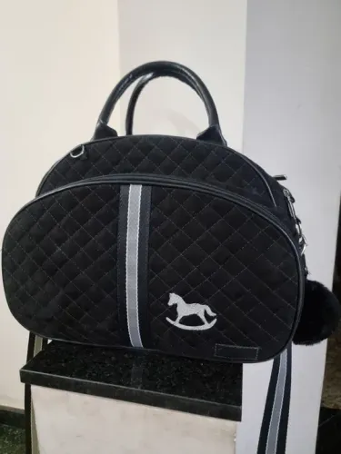 Bolsa Maternidade veludo preto