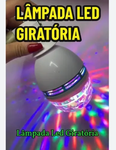 LÂMPADA FESTA GIRATÓRIA RGB EFEITOS ESPECIAIS BALADA