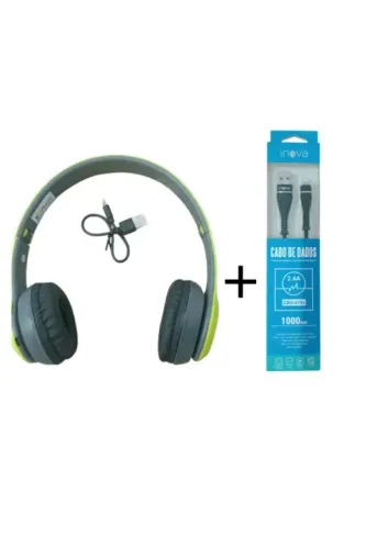 Kit Fone Bluetooth mais cabo de dados iphone