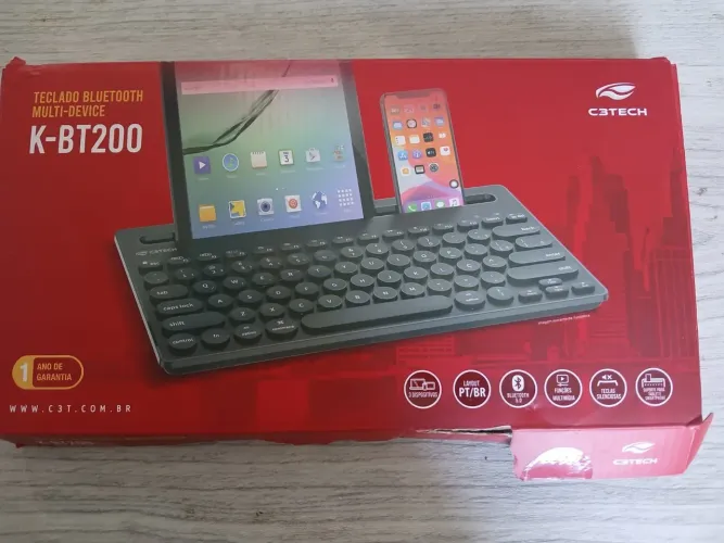 Teclado sem fio Bluetooth