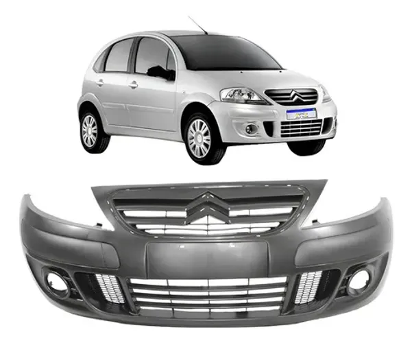 Parachoque Citroen C3 2003 2004 2005 2006 2007 2008 A 2012 Preto