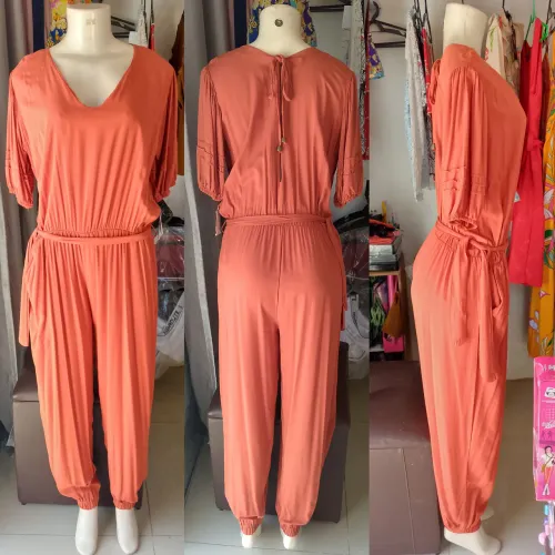 Macacão M Longo NOVO cor terracota