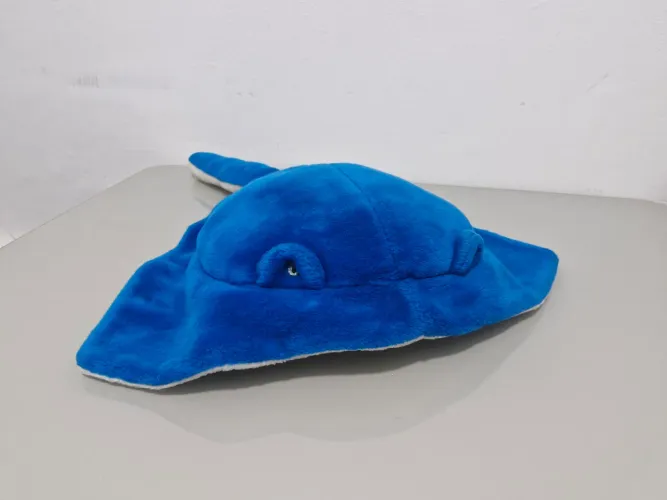 Arraia Azul de Pelúcia Manta 65 cm