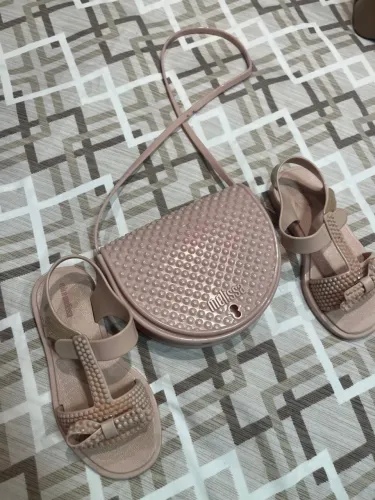 Conjunto Melissa Mini + Sandálias + bolsa