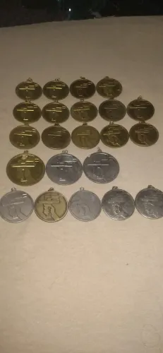 Medalhas antigas da secretaria de esportes e turismo de São Paulo lote com 22 medalhas