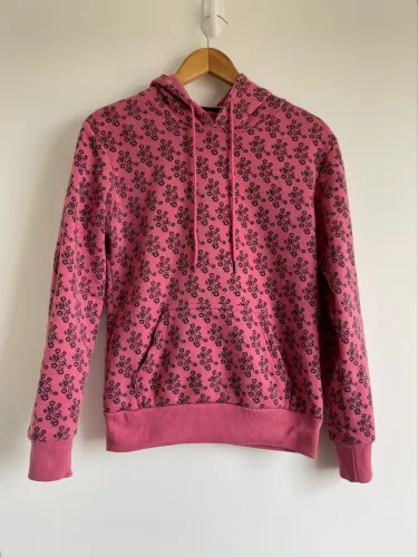 Blusa de moletom feminina tam P rosa com capuz