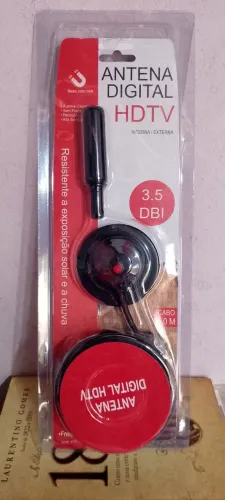 Antena Digital HDTV Interna/Externa - 5 Metros