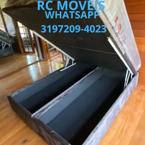 Cama Box Baú Queen 1.58x1.98 - Espaço, Conforto e Sofisticação